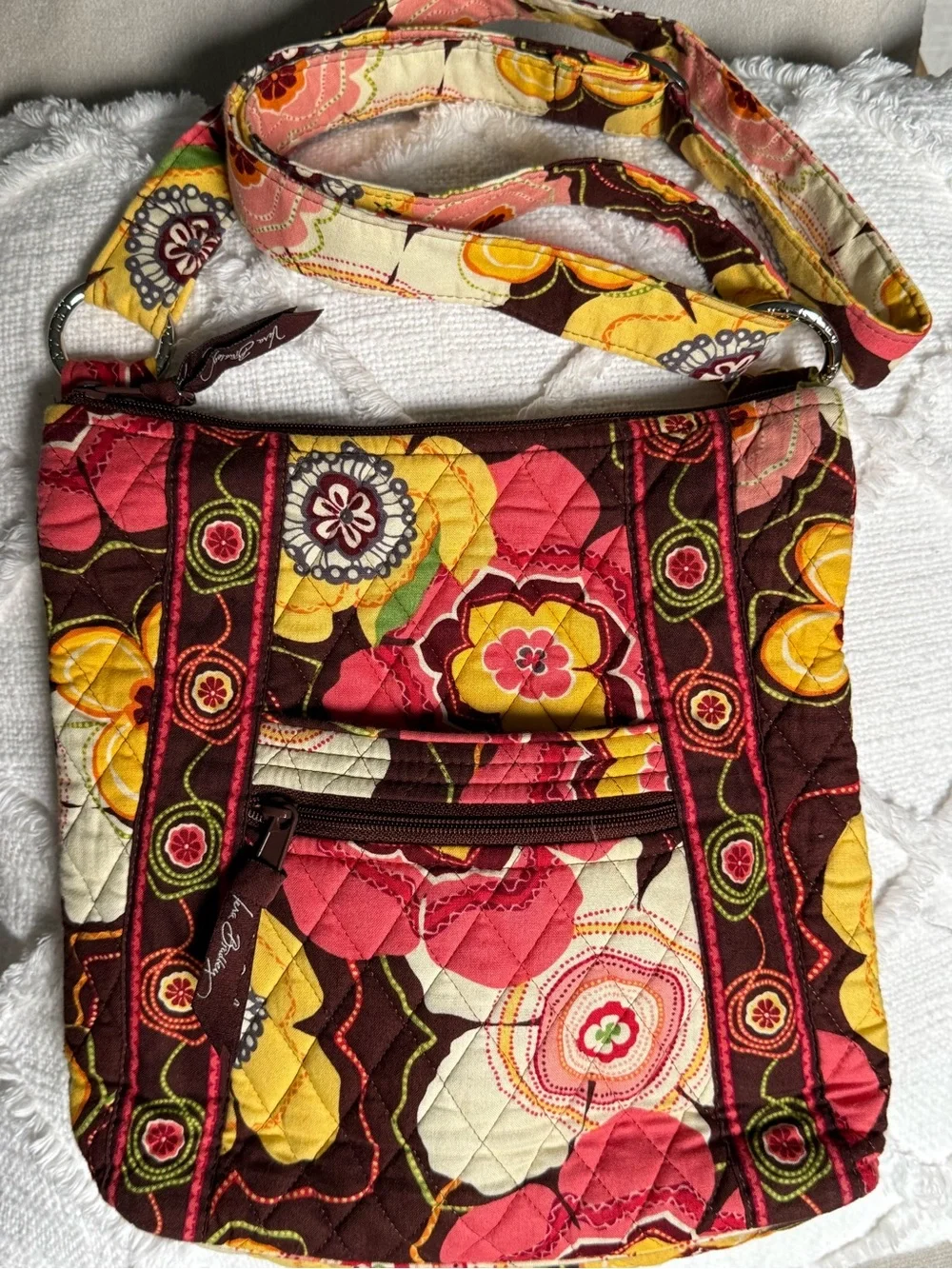 Vera Bradley Carnaby Crossbody Shoulder Bag Retired Floral